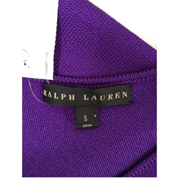 Ralph Lauren Asymmetrical Purple Dress - Picture 6 of 7